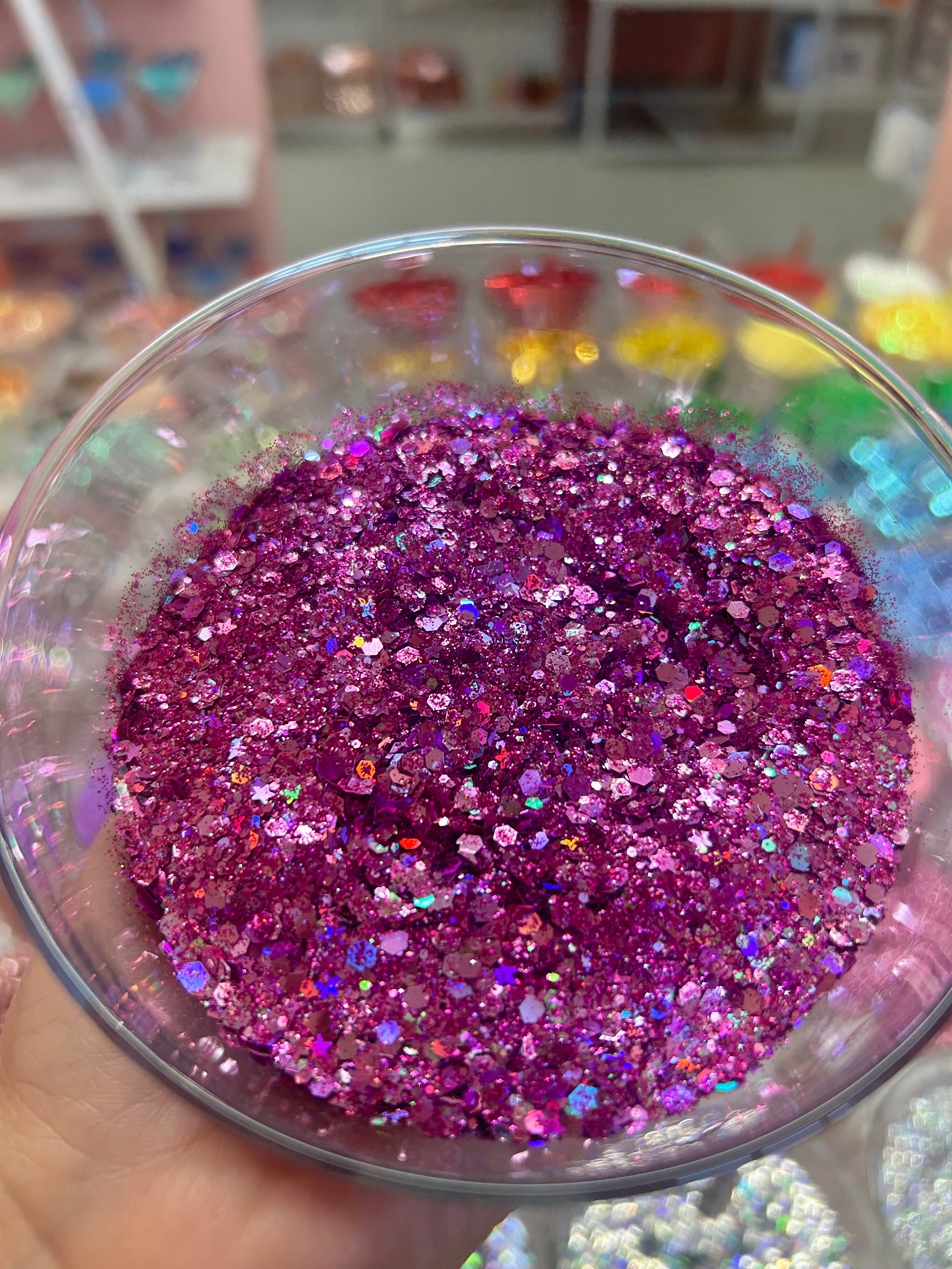 Chunky Fuchsia Stars