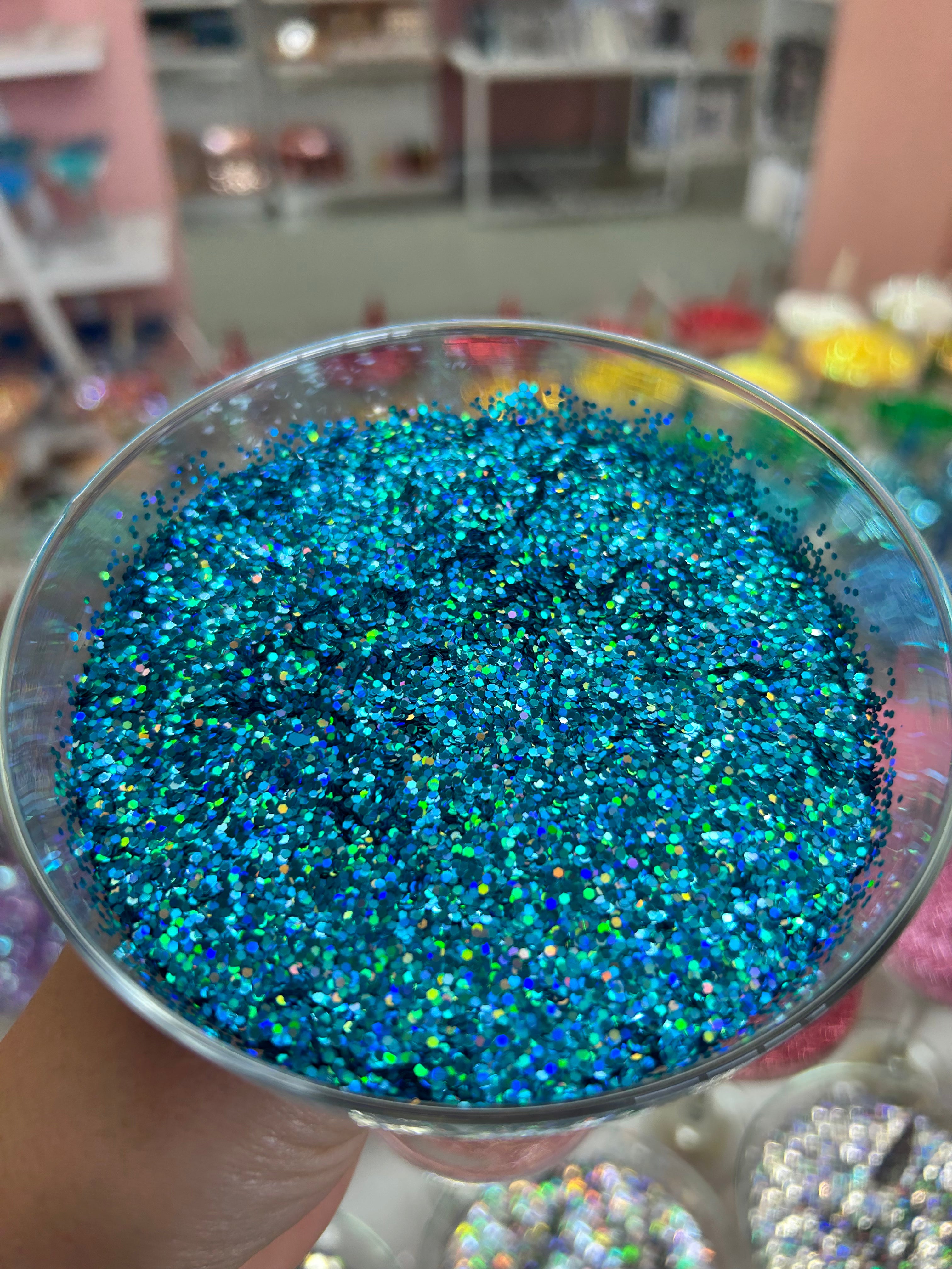 Aqua Chunky Glitter